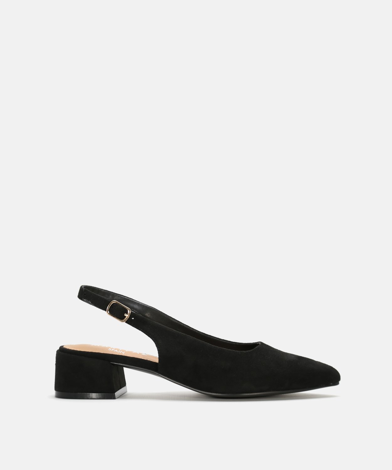 Zapato tac&oacute;n destalonado